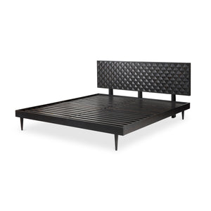 Moe's Pablo Queen Bed in Black Sheesham Wood