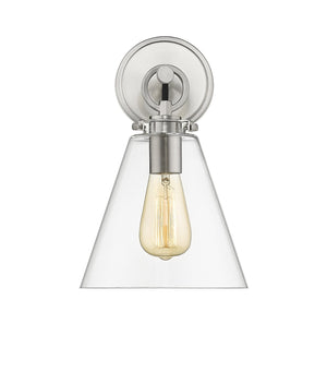 Harper 1 Light Wall Sconce in Brushed Nickel Finish