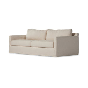 Hampton Slipcover Sofa In 93" In Evere Oatmeal