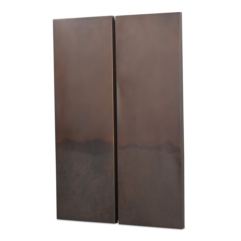 Moe's Smith Wall Décor Bronze Set of Two Panels