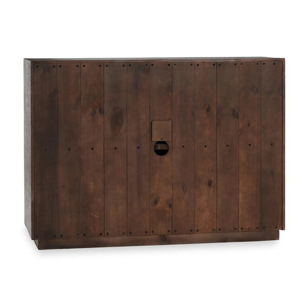 Denver Solid Wood 2Dr Cabinet - Gray/White