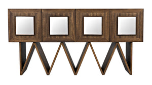 Jean-Michel Sideboard, Dark Walnut with Mirror