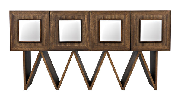 Jean-Michel Sideboard, Dark Walnut with Mirror