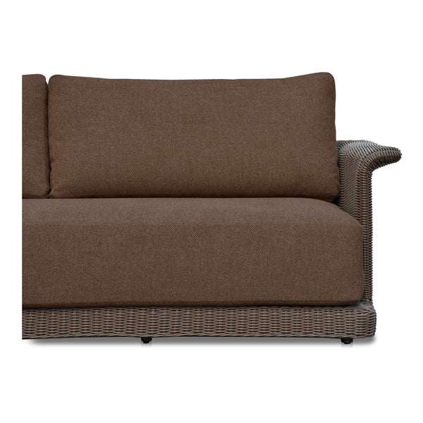 Moe's Meredith Outdoor Sofa Brown