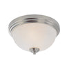 Chelsey 2 Light Flush Mount in Brushed Nickel Finish