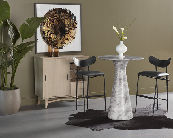 GIBBONS BARSTOOL - BLACK - BRAVO PORTABELLA