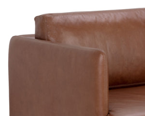 SAUL SOFA - SHALIMAR TOBACCO LEATHER