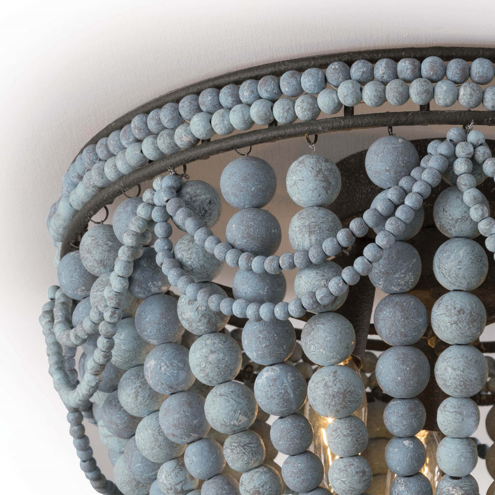Malibu Flush Mount (Weathered Blue)