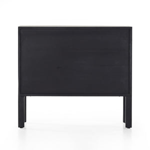 Isador Bar Cabinet In Black Wash Poplar