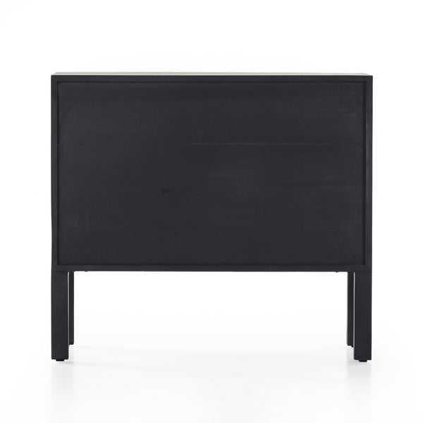 Isador Bar Cabinet In Black Wash Poplar