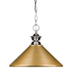 Pendant Lights 1 Light Pendant in Brushed Nickel Finish