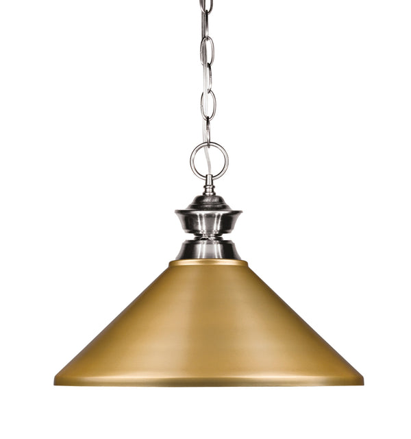 Pendant Lights 1 Light Pendant in Brushed Nickel Finish