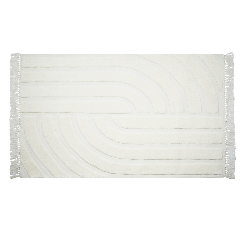 Loop White 5' x 8' Area Rug