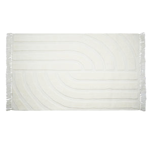 Loop White 5' x 8' Area Rug