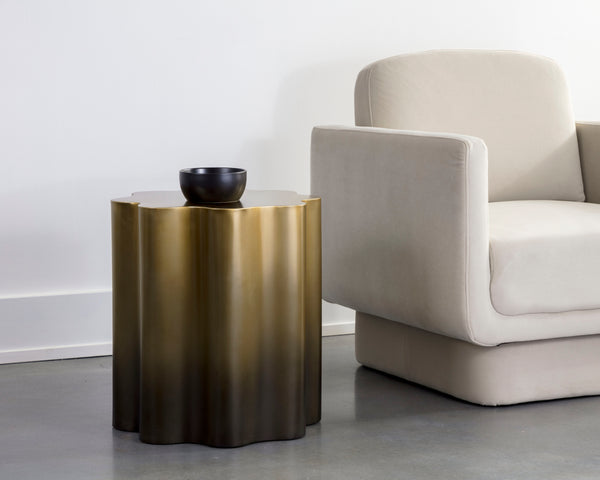 DAHLIA END TABLE - GOLD OMBRE