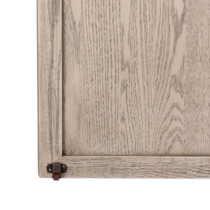 Tolle Bar Cabinet - Rustic White Solid