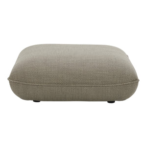 Zeppelin Ottoman Speckled Pumie Upholstery