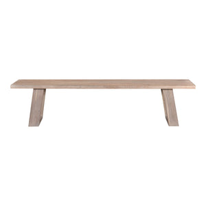 Moe's Tanya Bench Light Grey Acacia Wood