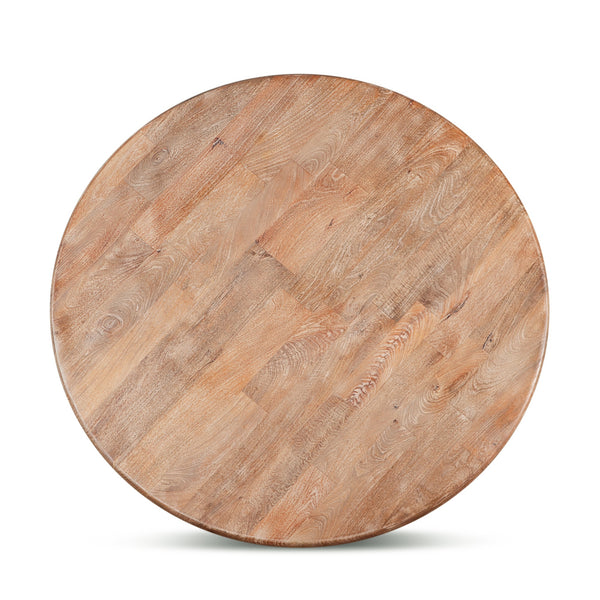 San Rafael 48" Round Dining Table Antique Oak