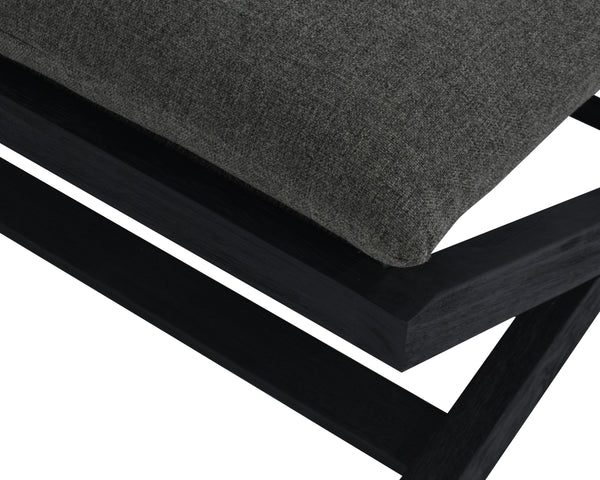 BARI STOOL - CHARCOAL - GRACEBAY GREY