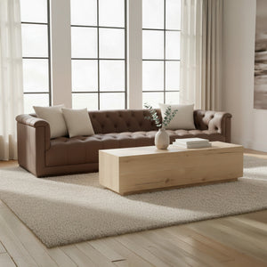 Sawyer Coffee Table in Rustic Oak Finish