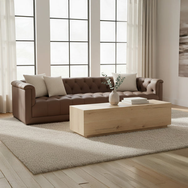 Sawyer Coffee Table in Rustic Oak Finish