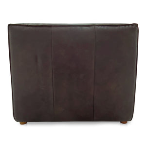 Form Slipper Chair in Espresso Brown Leather