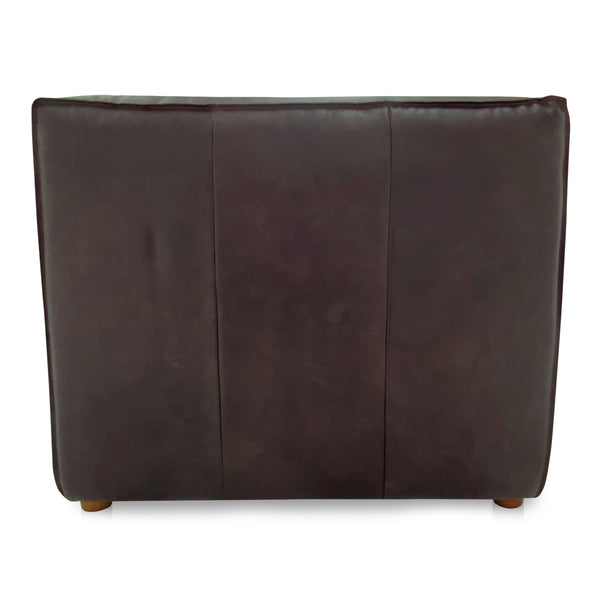 Form Slipper Chair in Espresso Brown Leather