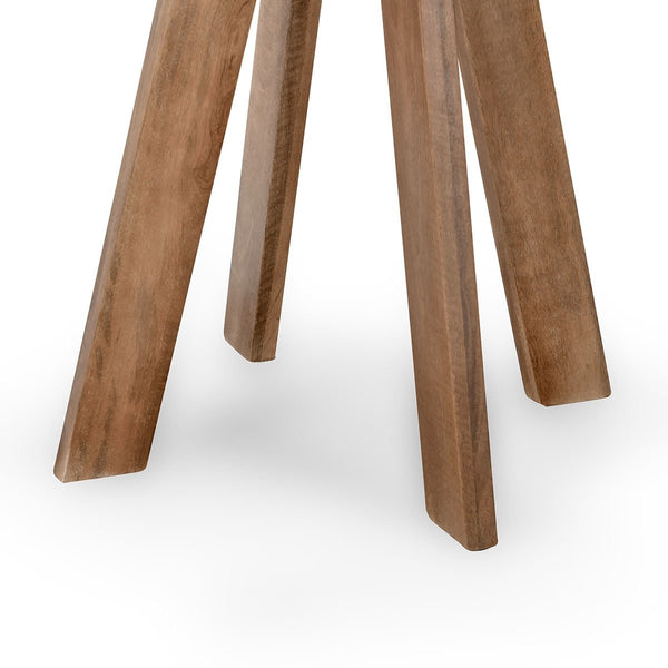 Rodrigo Solid Wood Round Bar Table - Hickory Brown