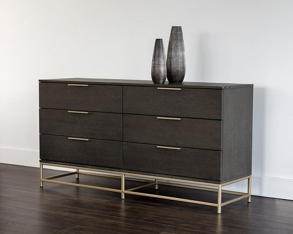 Rebel Dresser - Gold - Charcoal Grey