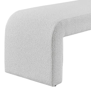 Vioreen Fabric Bench, Boucle Beige