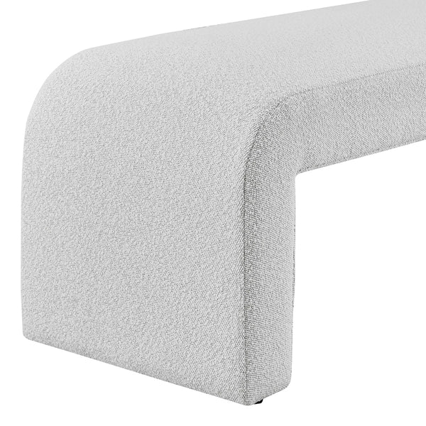 Vioreen Fabric Bench, Boucle Beige