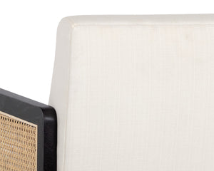 CLAUDETTE OFFICE CHAIR - LINOSO IVORY