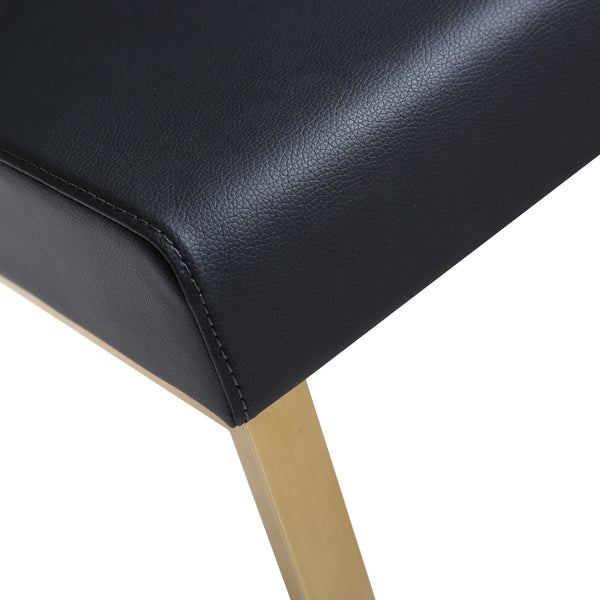Denmark Black Gold Steel Barstool (Set of 2)