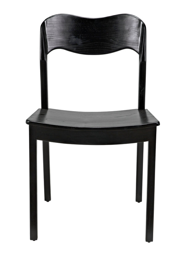 Weller Sungkai/Mindi Chair in Charcoal Black