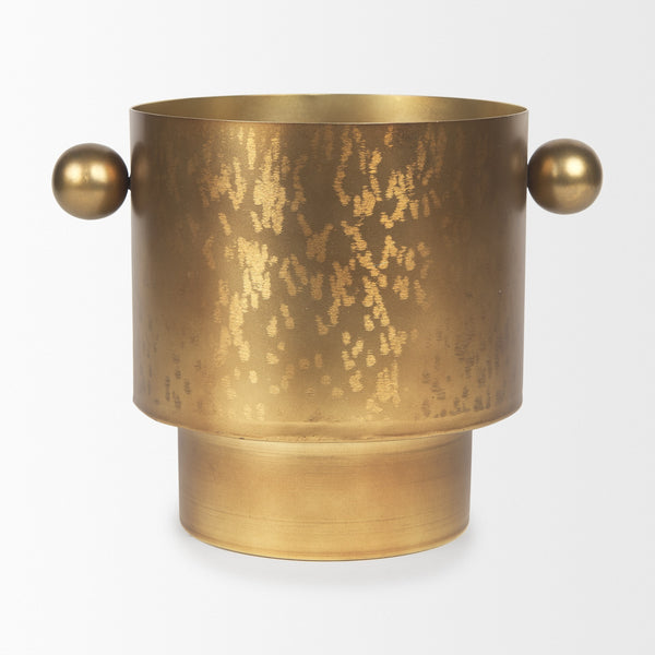 Juno 8.5H Large Gold Iron Vase