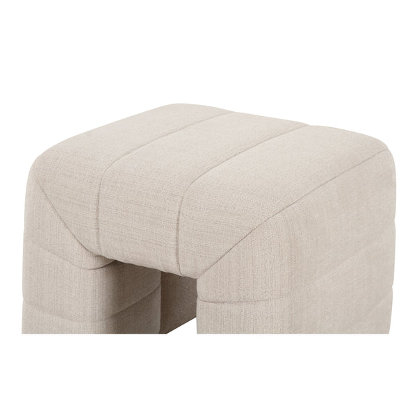 Moe's Verity Stool in Oatmeal Upholstery