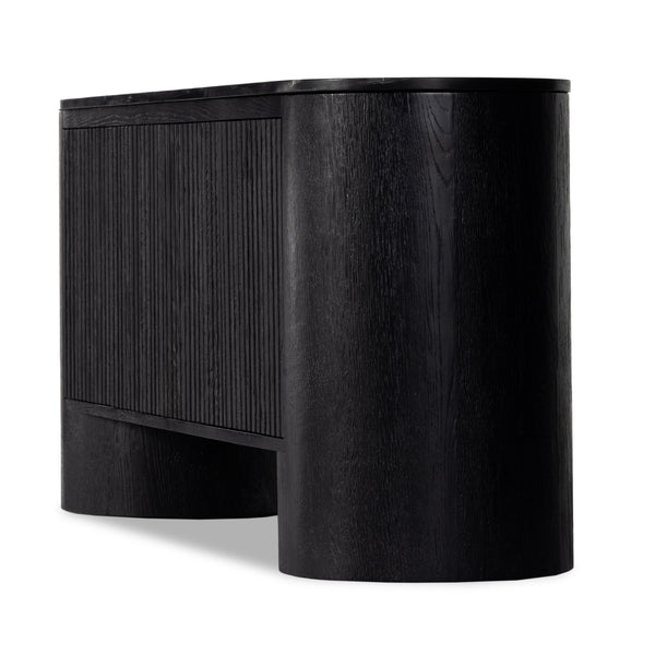 Giovani Media Console In Black Marble