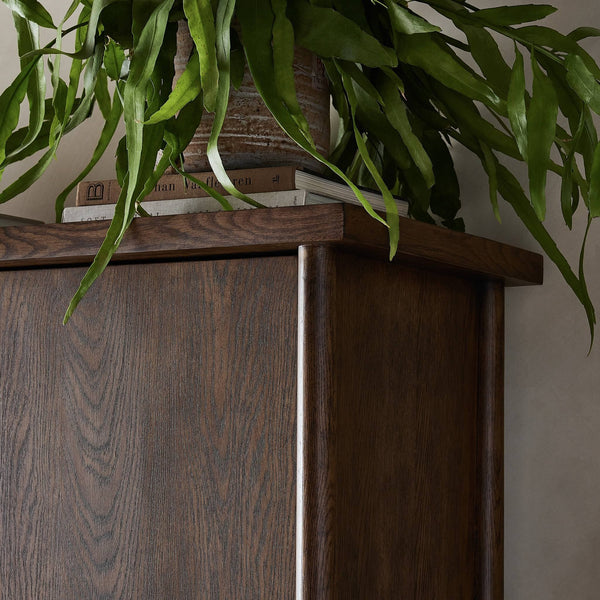 Renaud 3-Door Cabinet - Dark Toasted Oak Veneer