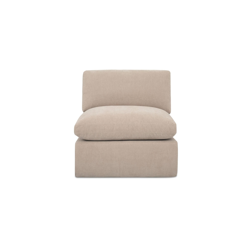 Moe's Cates Slipper Chair in Beige