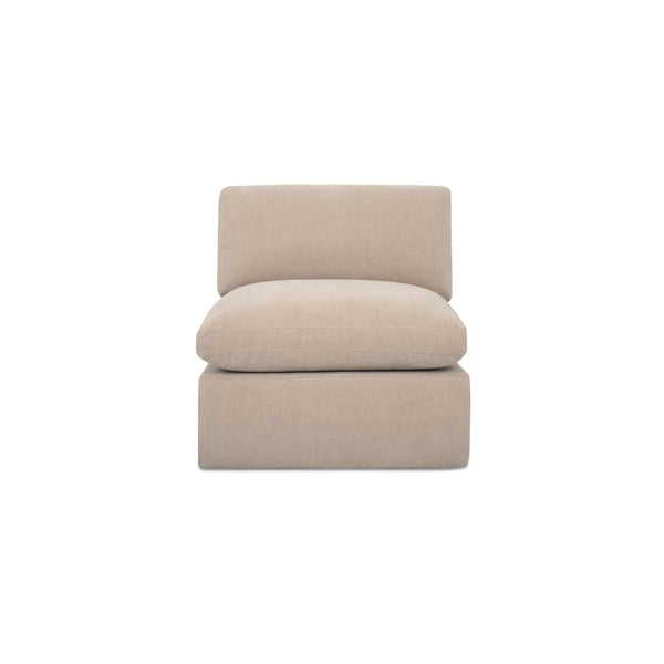 Moe's Cates Slipper Chair in Beige
