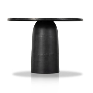 Basil Outdoor Dining Table 42" in Aged Grey