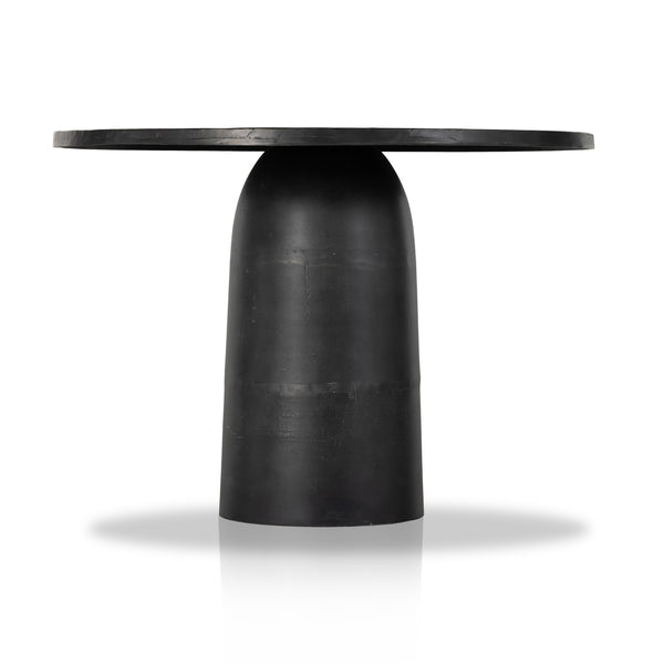 Basil Outdoor Dining Table 42" in Aged Grey