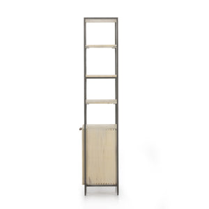 Trey Modular Wide Bookcase In Dove Poplar