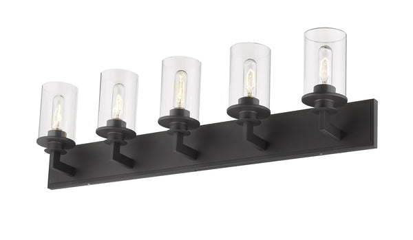 Savannah 5 Light Vanity in Bronze Finish