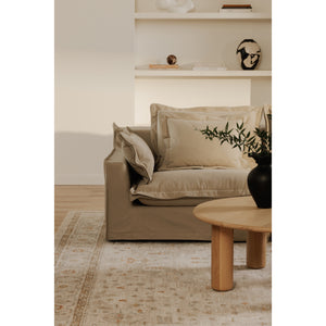 Moe's Olivia Slipper Chair in Sand Beige