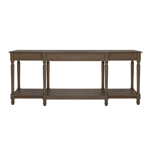 Moe's Martha Brown Oak Console Table with Drawers