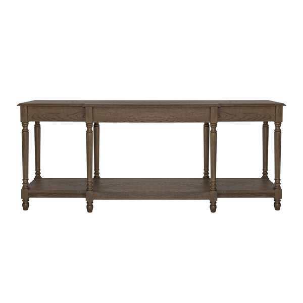 Moe's Martha Brown Oak Console Table with Drawers