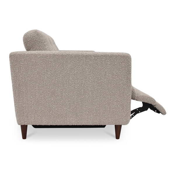 Moe's Bridgers Power Recliner Sofa in Warm Grey
