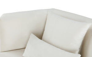 Dianna Sofa In Cream Velvet